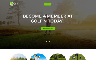 Golfin - Golf Club PSD Template