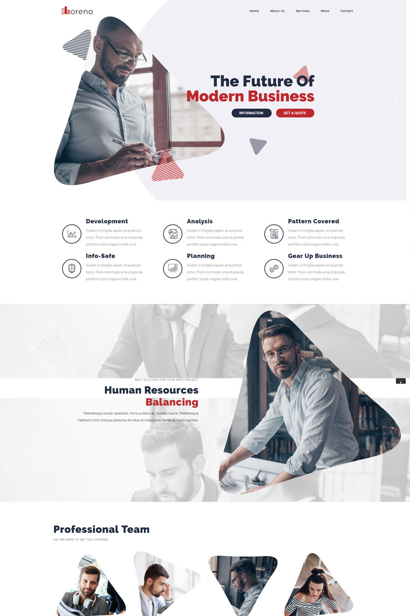 Reszponzív Moreno - Modern Business WordPress Theme WordPress sablon 82267