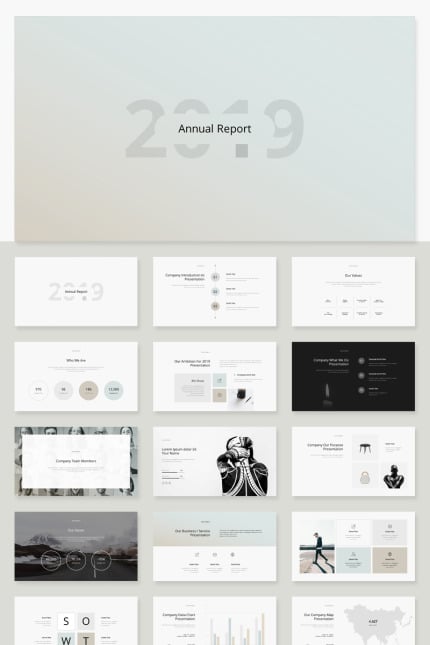 Kit Graphique #82310 Annual Report Divers Modles Web - Logo template Preview