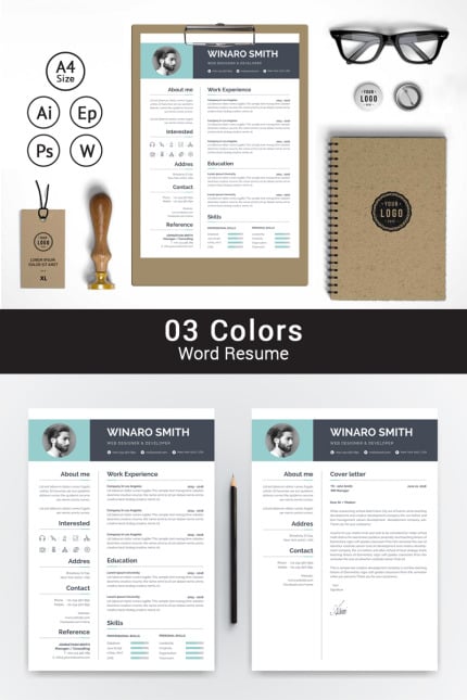 Kit Graphique #82311 Resume Cv Divers Modles Web - Logo template Preview