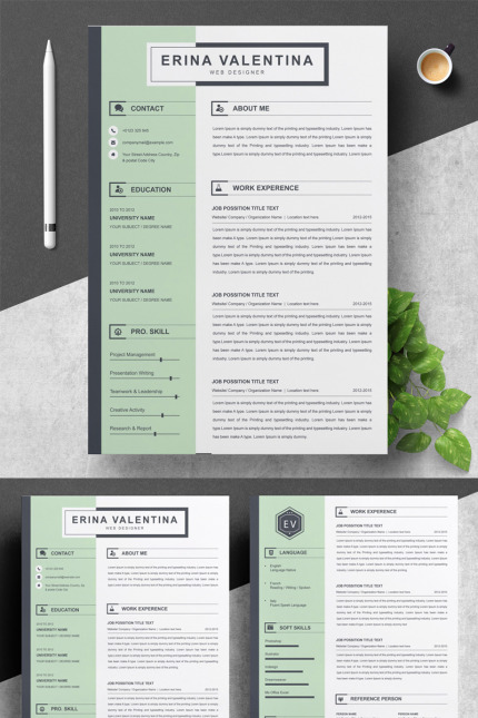 Template #82319 Page Resume Webdesign Template - Logo template Preview