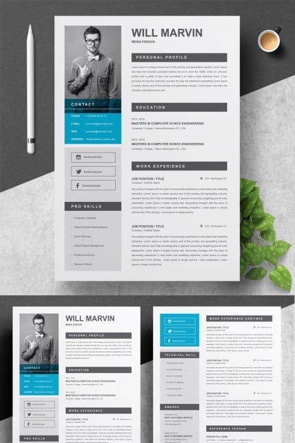 Kit Graphique #82325 Page Rsum Divers Modles Web - Logo template Preview