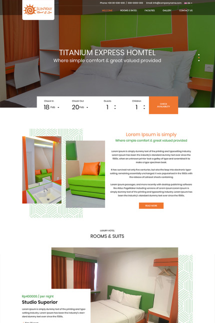 Template #82383 Booking Theme Webdesign Template - Logo template Preview