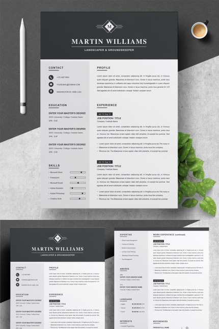 Template #82386 Page Resume Webdesign Template - Logo template Preview