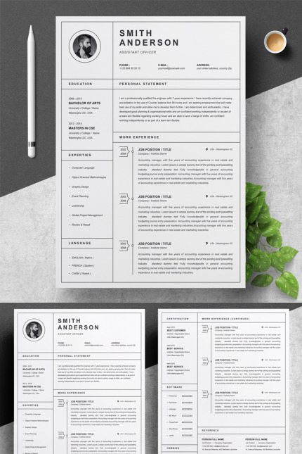 Template #82390 Page Resume Webdesign Template - Logo template Preview