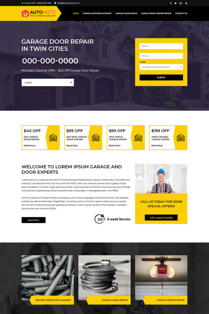 Template #82392 Door Theme Webdesign Template - Logo template Preview