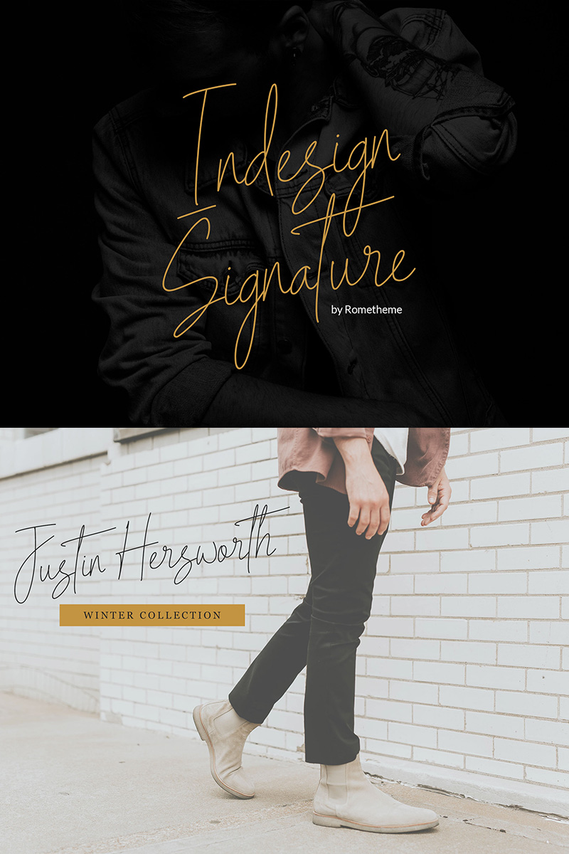 Indesign Signature Script Font 82334