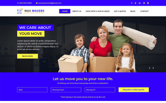 Max Movers - Removals Company PSD Template