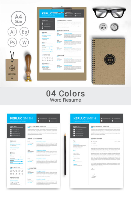 Template #82407 Cv Clean Webdesign Template - Logo template Preview