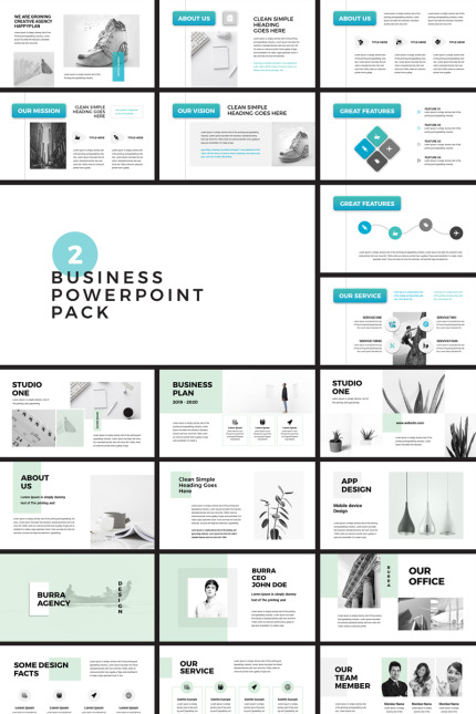 Template #82438 Powerpoint Business Webdesign Template - Logo template Preview