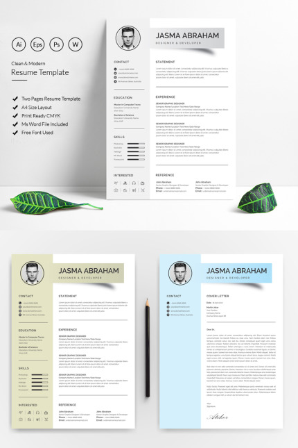 Template #82441 Cv Clean Webdesign Template - Logo template Preview