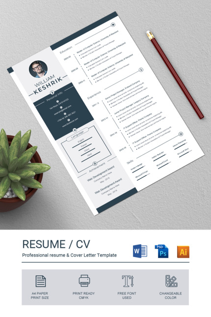 Template #82451 Template Cv Webdesign Template - Logo template Preview