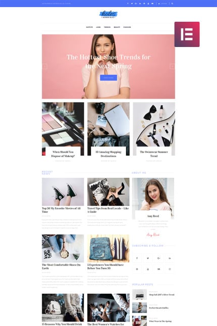Template #82483 Fashion Blog Webdesign Template - Logo template Preview