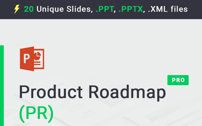 Product Roadmap PowerPoint template PowerPoint Template