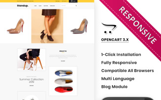 Standup Sole: Premium OpenCart Template for Shoe Stores