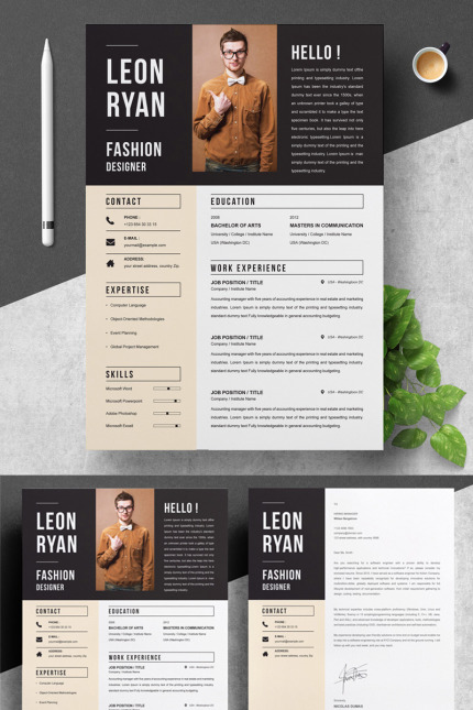 Template #82503 Page Resume Webdesign Template - Logo template Preview