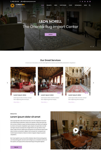 Template #82541 Rug Service Webdesign Template - Logo template Preview