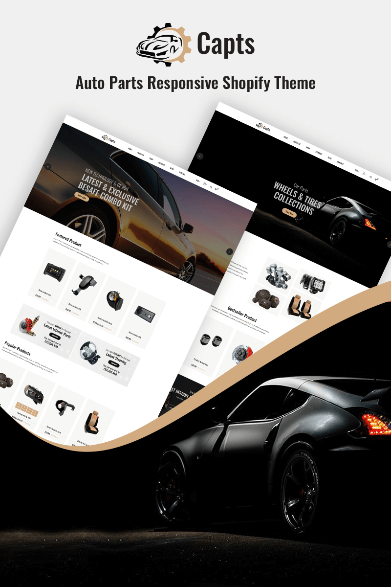 Capts - Auto Parts Responsive Shopify Theme