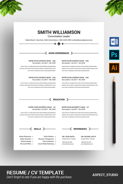 Template #82556 Page Resume Webdesign Template - Logo template Preview