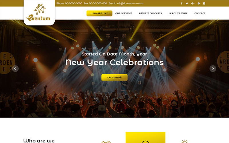 Eventum - Event Management PSD Template