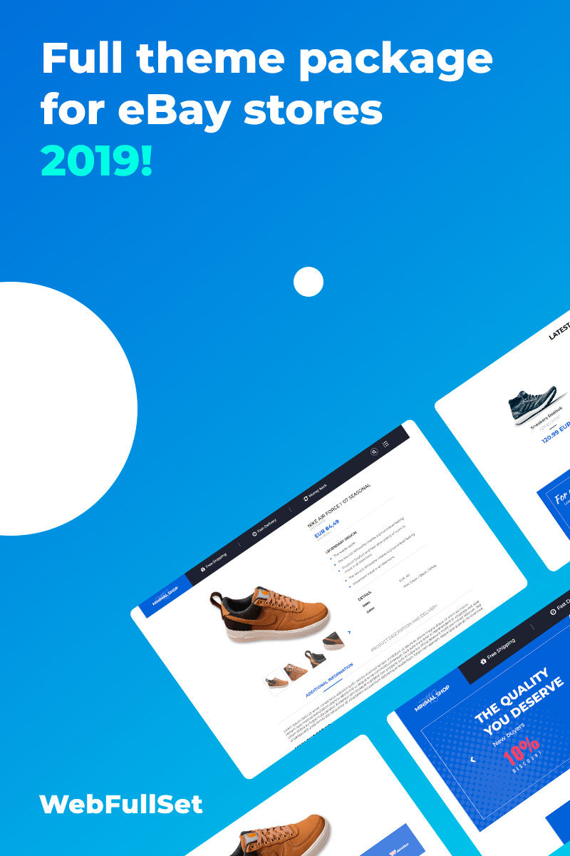 MinimalShop v3 Template de eBay №82562 - screenshot