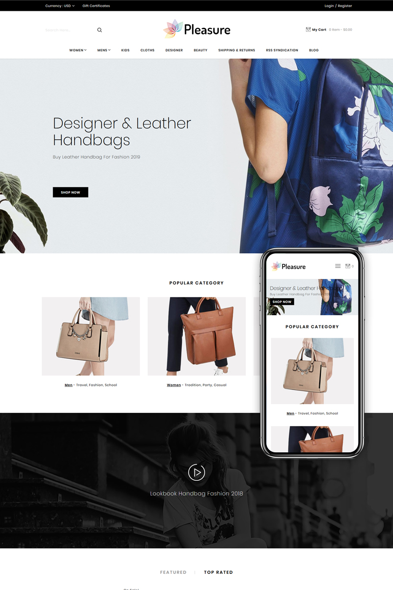 Handbag Responsive BigCommerce Theme