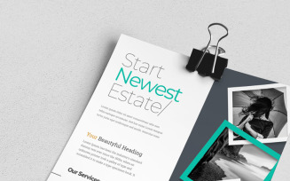Start Newest Estate Flyer - Corporate Identity Template