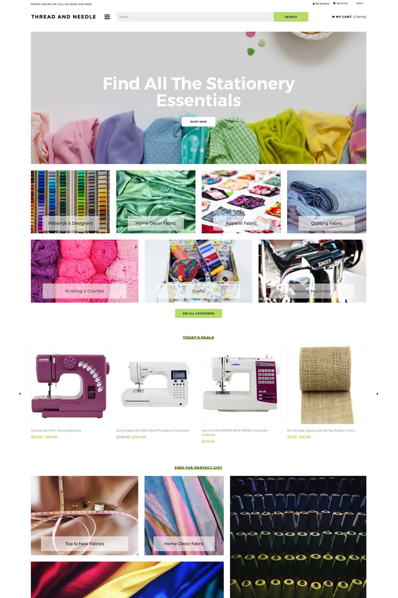 Thread And Needle - Sewing Store Modern Shopify Theme