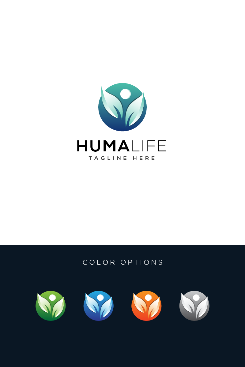Huma Life Logo Template