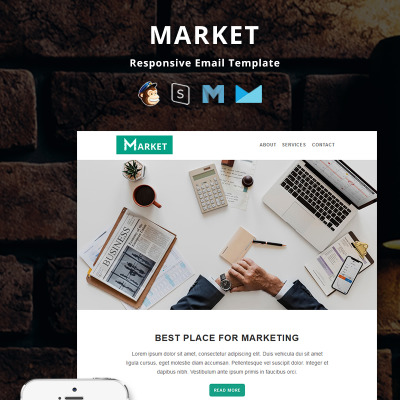 Market - Corporate Responsive Email Newsletter Template