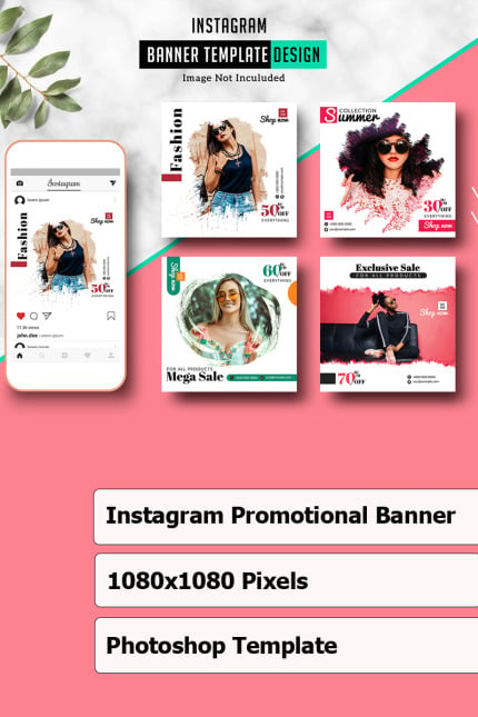 Template #82660 Instagram Fashion Webdesign Template - Logo template Preview