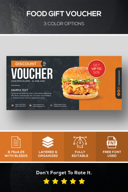 Template #82676 Food Voucher Webdesign Template - Logo template Preview