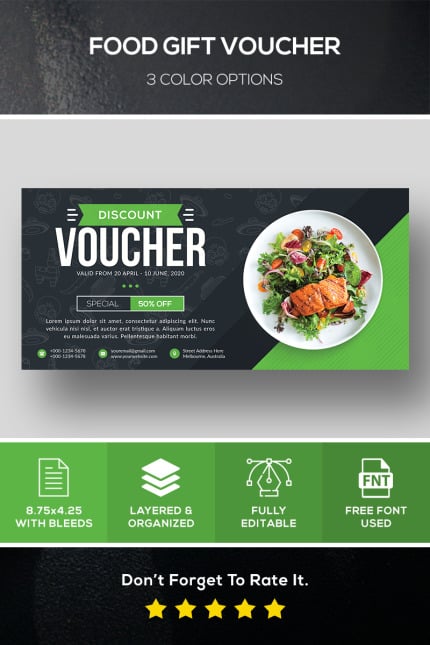 Template #82677 Food Voucher Webdesign Template - Logo template Preview