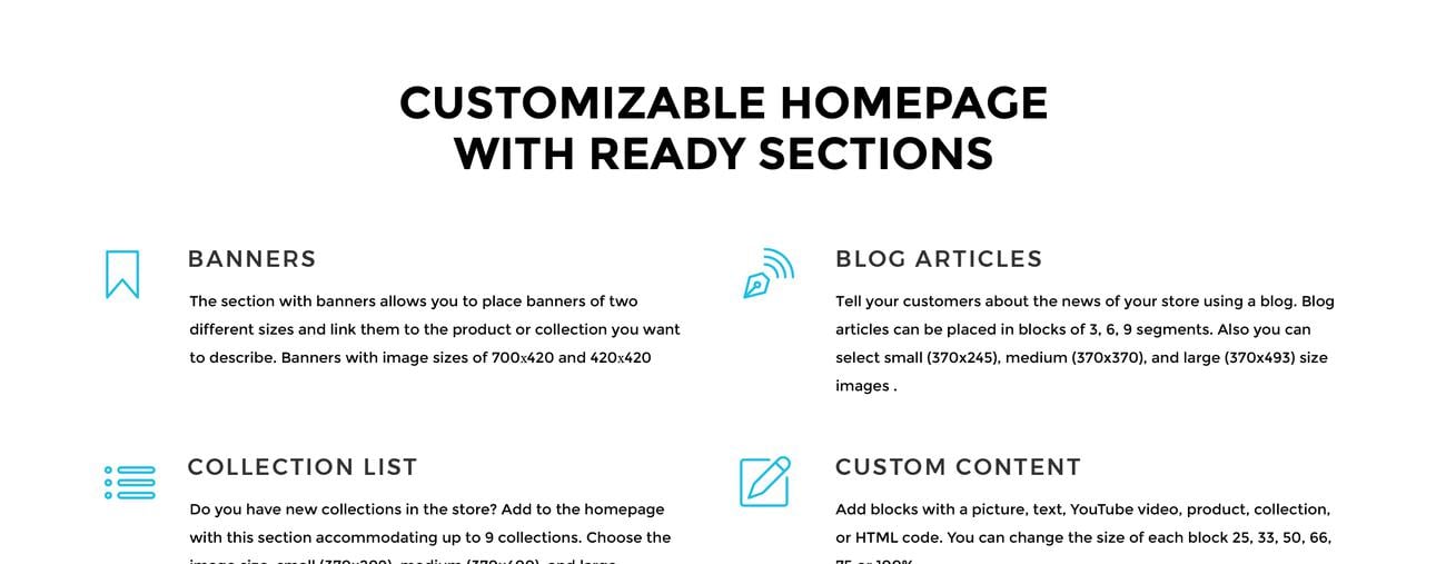 интерьер и мебель магазина modern shopify theme