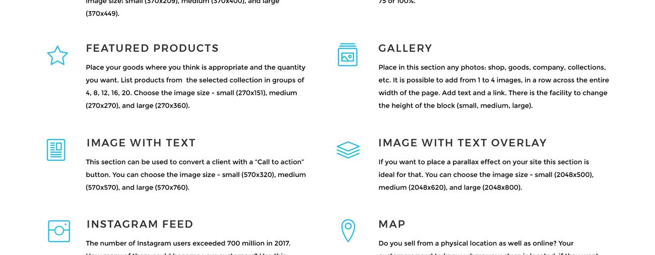 интерьер и мебель магазина modern shopify theme