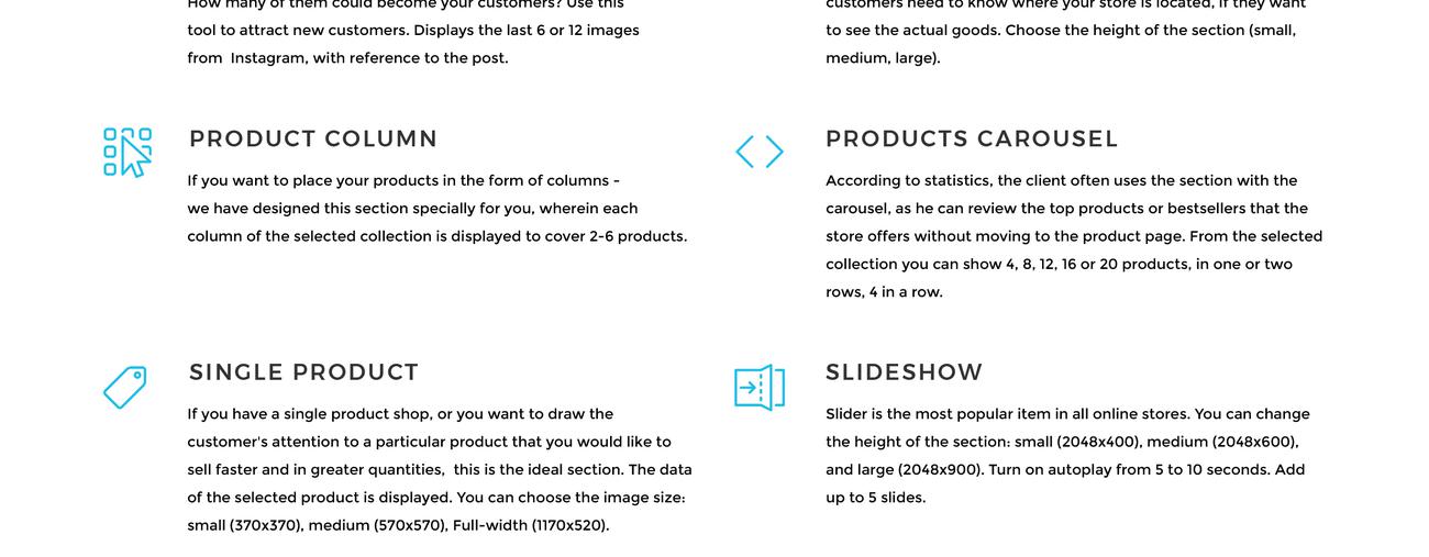 интерьер и мебель магазина modern shopify theme