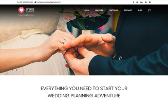 In Love - Wedding Planner PSD Template