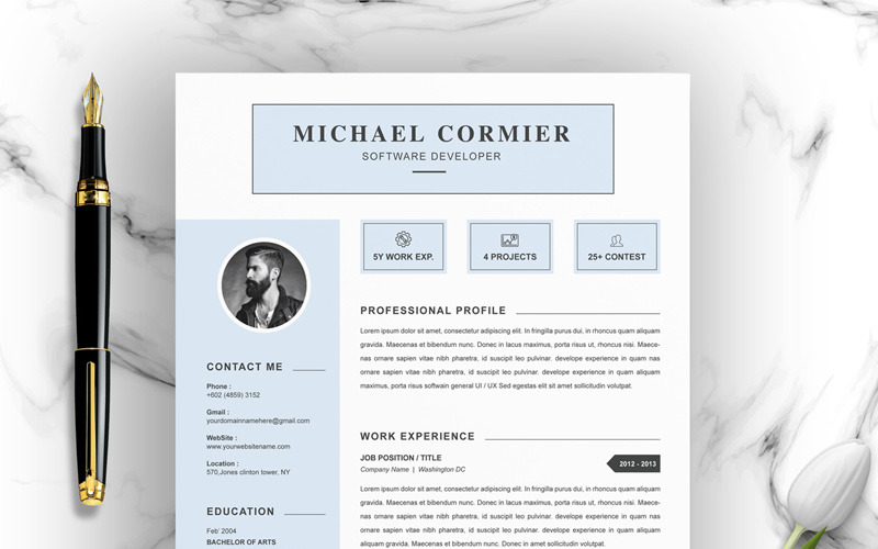 Micheal William Resume Template