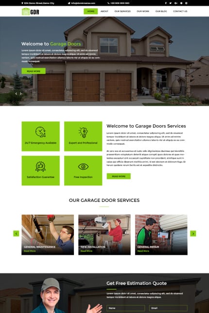 Template #82701 Door Theme Webdesign Template - Logo template Preview