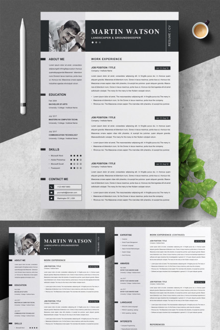 Template #82726 Page Resume Webdesign Template - Logo template Preview