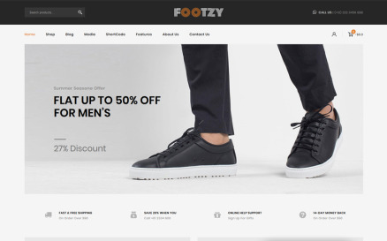 Footzy - Shoes Store WooCommerce Theme