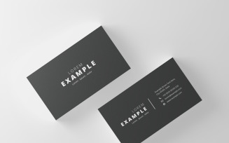 Black & White Business Card - Corporate Identity Template