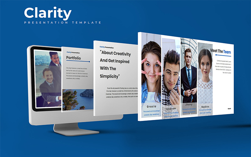 Clarity - PowerPoint template PowerPoint Template