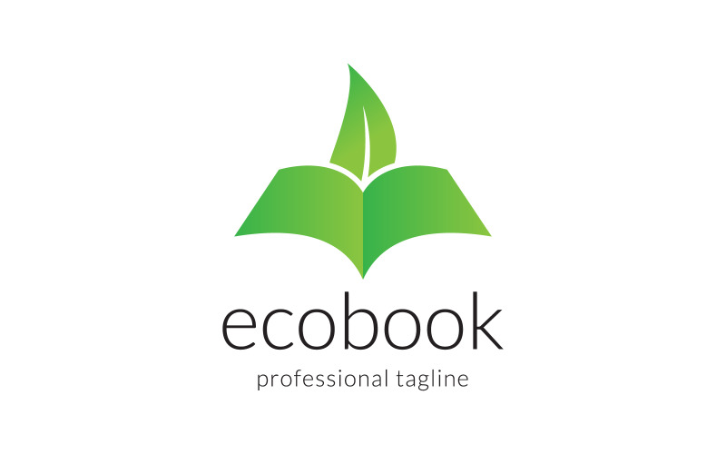 Creative Eco Book Education Logo Design Logo Template