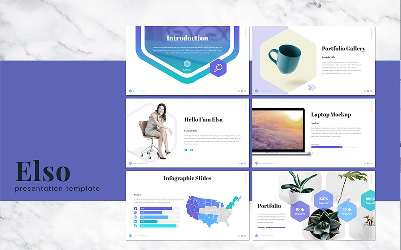 Elso - PowerPoint template PowerPoint Template