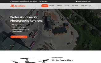 Squadrone - Arial Photography PSD Template