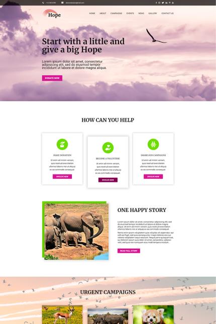 Template #82806 Non-profit Donations Webdesign Template - Logo template Preview