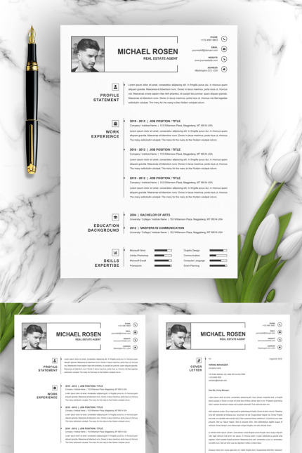 Template #82810 Page Resume Webdesign Template - Logo template Preview