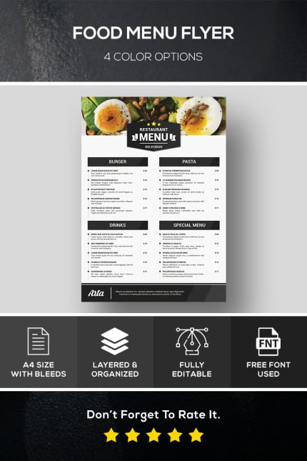 Template #82866 Food Menu Webdesign Template - Logo template Preview