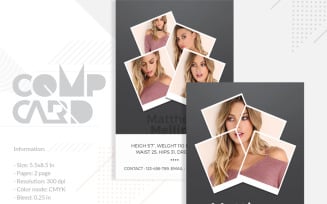 Modeling Comp Card - Corporate Identity Template
